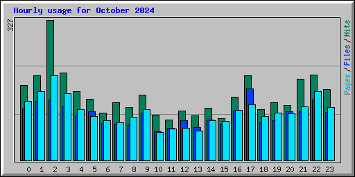 Hourly usage for October 2024