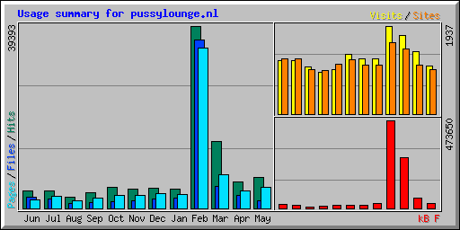Usage summary for pussylounge.nl
