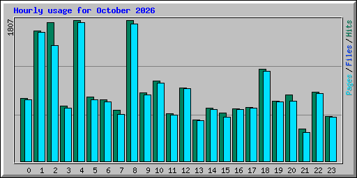 Hourly usage for October 2026